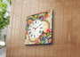 Wallity Reloj de Pared de Lienzo Decorativo 4545CS-44 Multicolor
